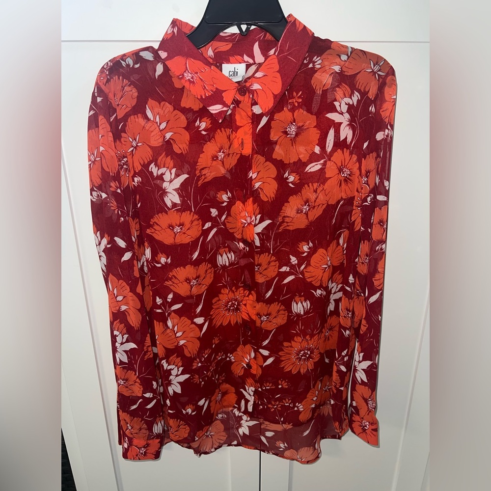 EUC Floral Cabi Blouse